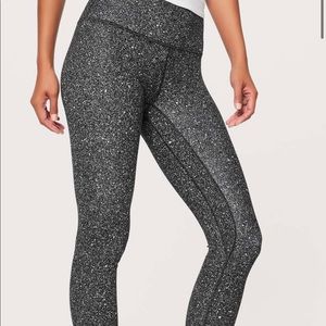 Lululemon Align 25” Luminesce Splatter Ice Grey Black